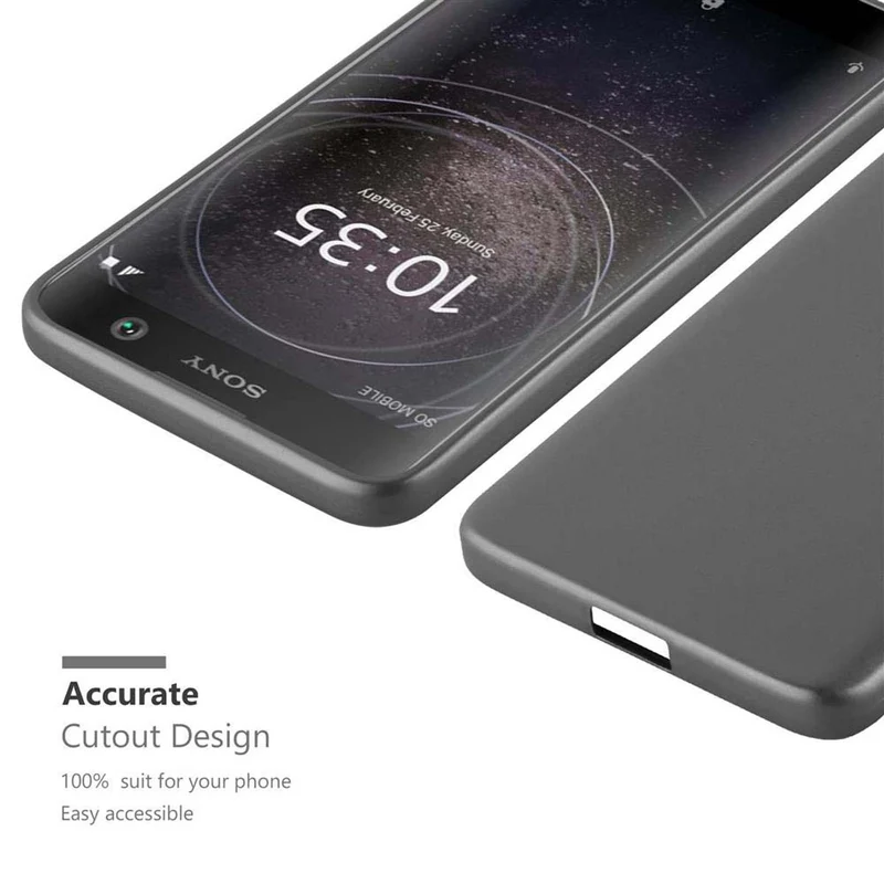 Cadorabo Hülle kompatibel mit Sony Xperia XA2 Schutzhülle aus flexiblem TPU Silikon