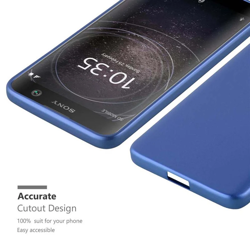 Cadorabo Hülle kompatibel mit Sony Xperia XA2 Schutzhülle aus flexiblem TPU Silikon