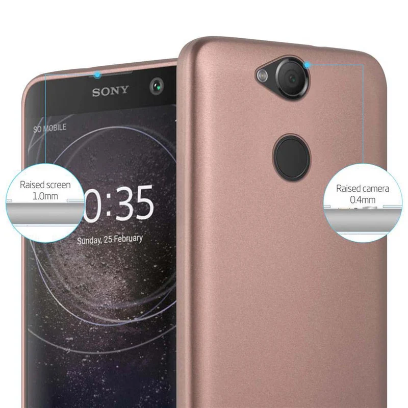 Cadorabo Hülle kompatibel mit Sony Xperia XA2 Schutzhülle aus flexiblem TPU Silikon