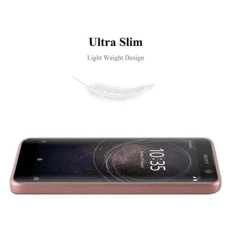 Cadorabo Hülle kompatibel mit Sony Xperia XA2 Schutzhülle aus flexiblem TPU Silikon