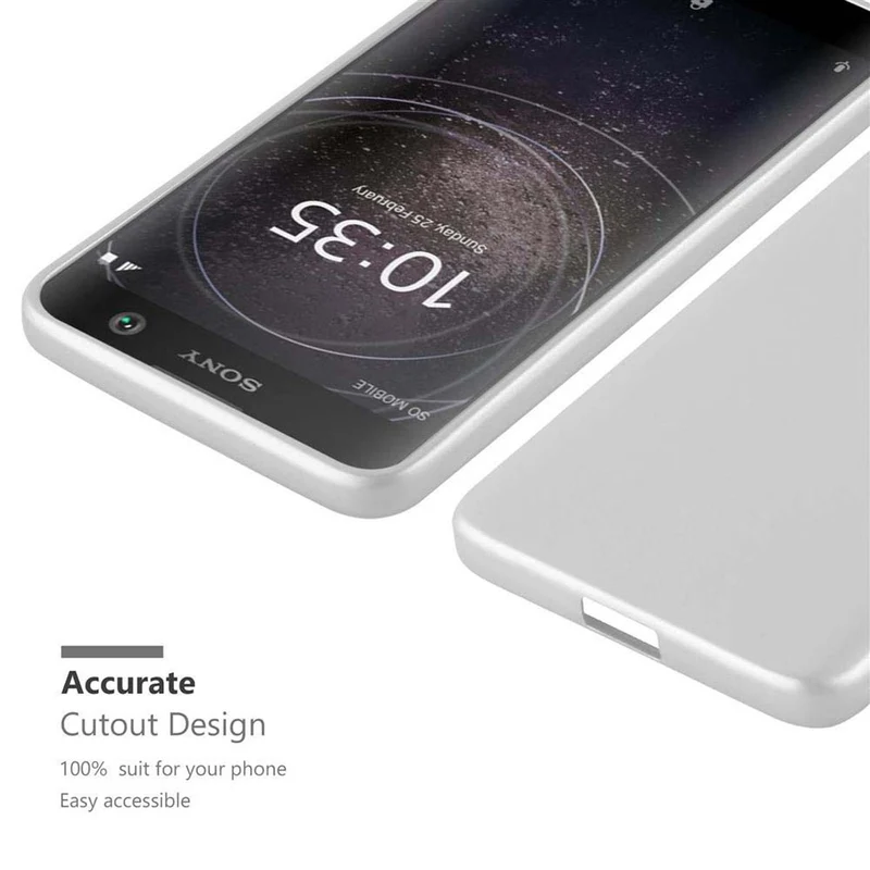Cadorabo Hülle kompatibel mit Sony Xperia XA2 Schutzhülle aus flexiblem TPU Silikon