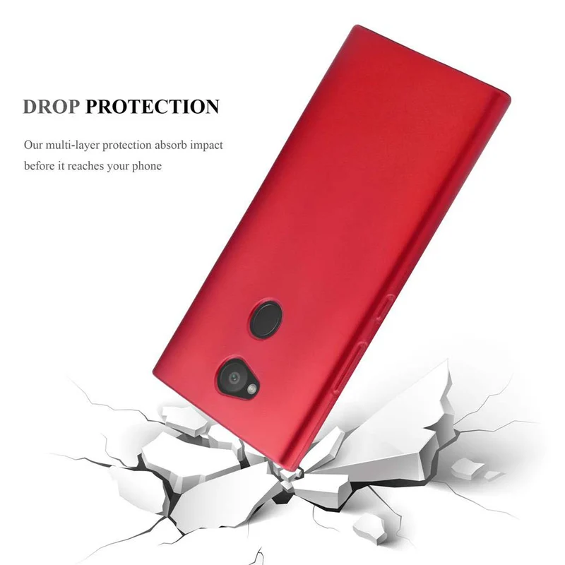 Cadorabo Hülle kompatibel mit Sony Xperia L2 Schutzhülle aus flexiblem TPU Silikon