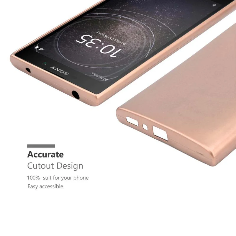 Cadorabo Hülle kompatibel mit Sony Xperia L2 Schutzhülle aus flexiblem TPU Silikon