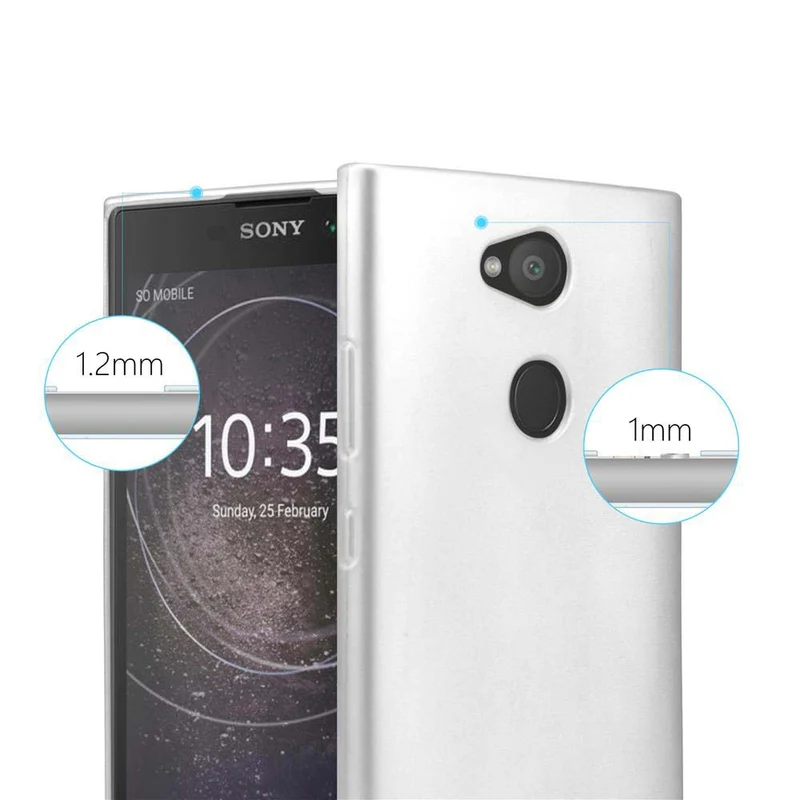 Cadorabo Hülle kompatibel mit Sony Xperia L2 Schutzhülle aus flexiblem TPU Silikon