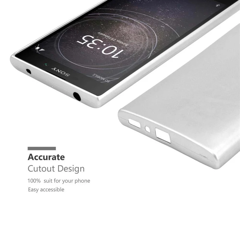 Cadorabo Hülle kompatibel mit Sony Xperia L2 Schutzhülle aus flexiblem TPU Silikon