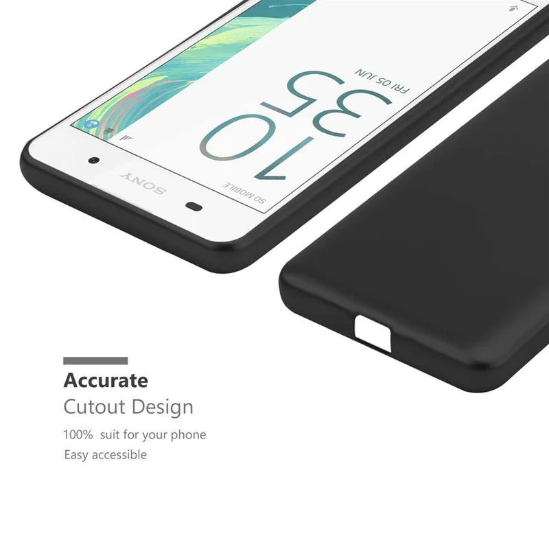 Cadorabo Hülle kompatibel mit Sony Xperia E5 Schutzhülle aus flexiblem TPU Silikon