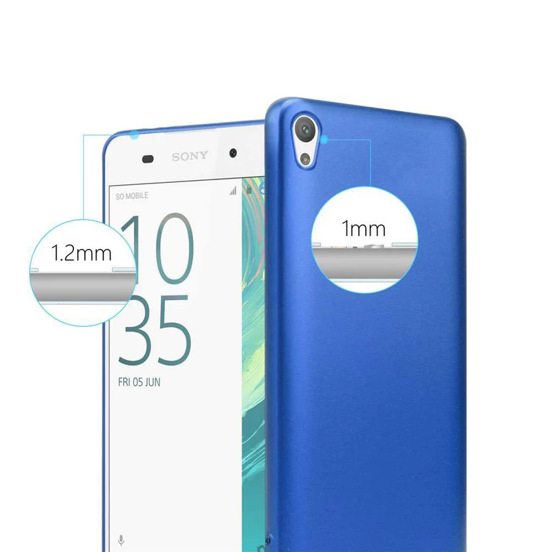 Cadorabo Hülle kompatibel mit Sony Xperia E5 Schutzhülle aus flexiblem TPU Silikon
