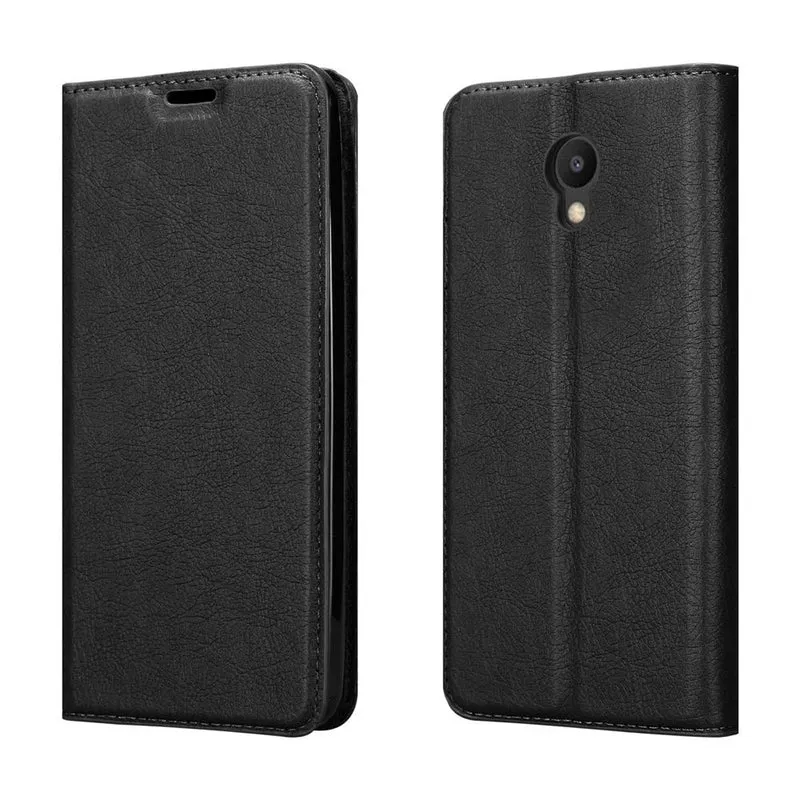 Cadorabo Hülle kompatibel mit MEIZU M6S Schutzhülle mit Magnetverschluss, Standfunktion und Kartenfach