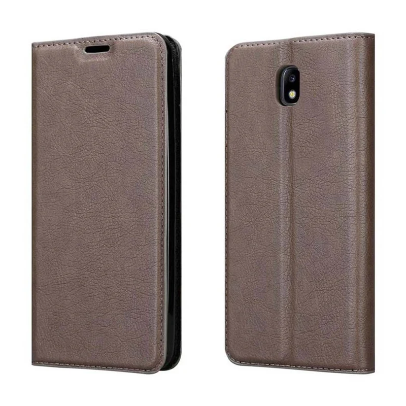 Cadorabo Hülle kompatibel mit Samsung Galaxy J7 2018 Schutzhülle mit Magnetverschluss, Standfunktion und Kartenfach