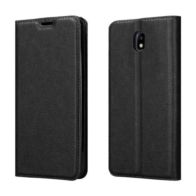 Cadorabo Hülle kompatibel mit Samsung Galaxy J7 2018 Schutzhülle mit Magnetverschluss, Standfunktion und Kartenfach