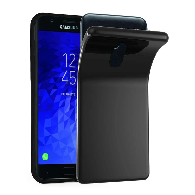 Cadorabo Hülle kompatibel mit Samsung Galaxy J3 2018 Schutzhülle aus flexiblem TPU Silikon
