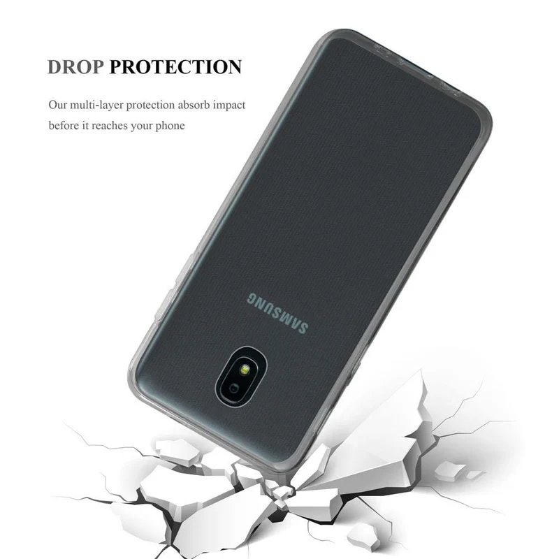 Cadorabo Hülle kompatibel mit Samsung Galaxy J3 2018 Schutzhülle aus flexiblem TPU Silikon