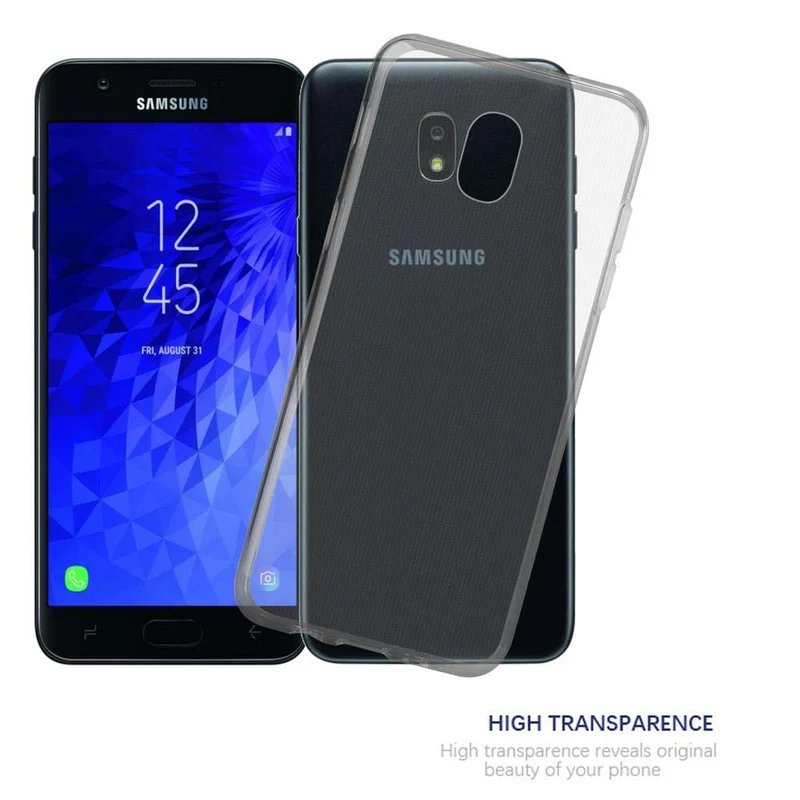 Cadorabo Hülle kompatibel mit Samsung Galaxy J3 2018 Schutzhülle aus flexiblem TPU Silikon