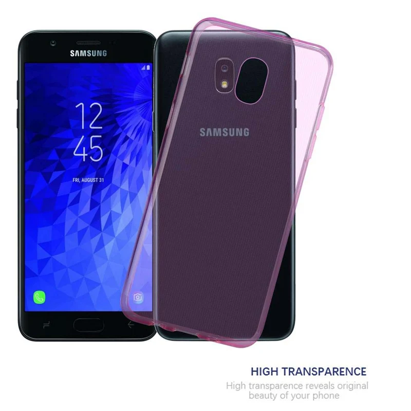 Cadorabo Hülle kompatibel mit Samsung Galaxy J3 2018 Schutzhülle aus flexiblem TPU Silikon