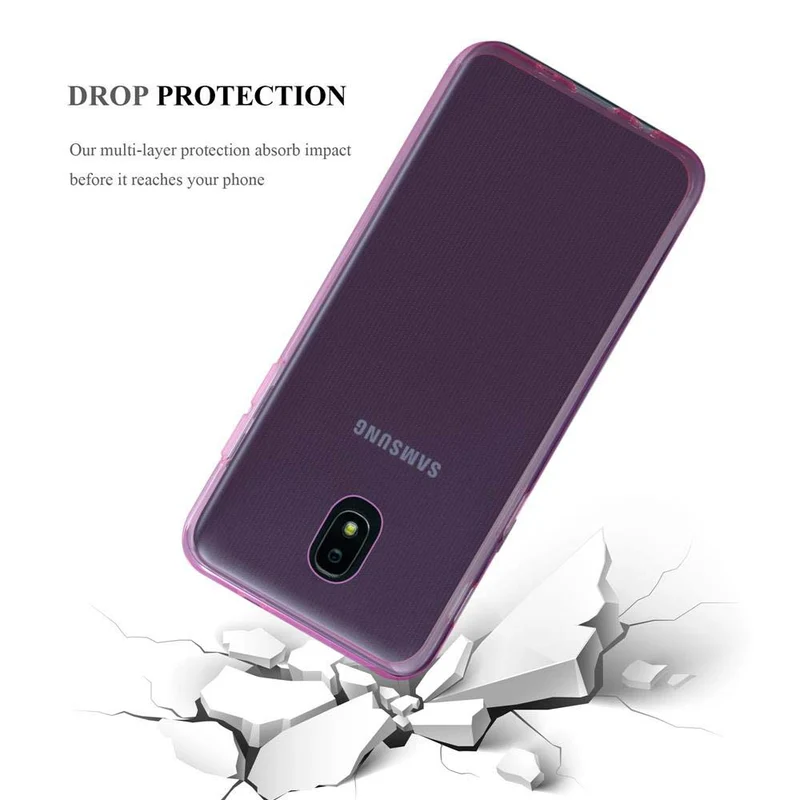 Cadorabo Hülle kompatibel mit Samsung Galaxy J3 2018 Schutzhülle aus flexiblem TPU Silikon