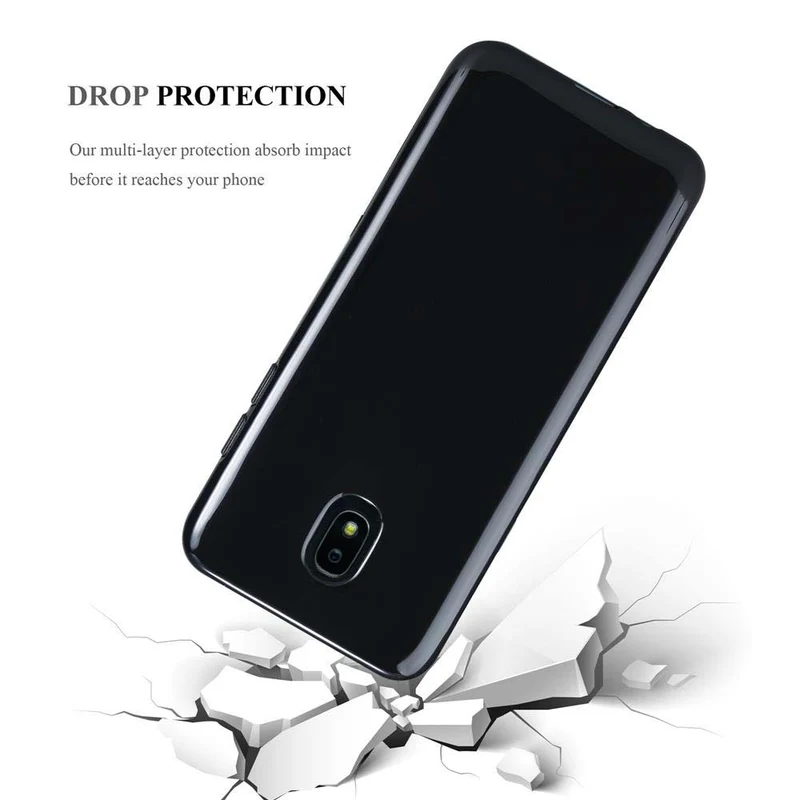 Cadorabo Hülle kompatibel mit Samsung Galaxy J3 2018 Schutzhülle aus flexiblem TPU Silikon