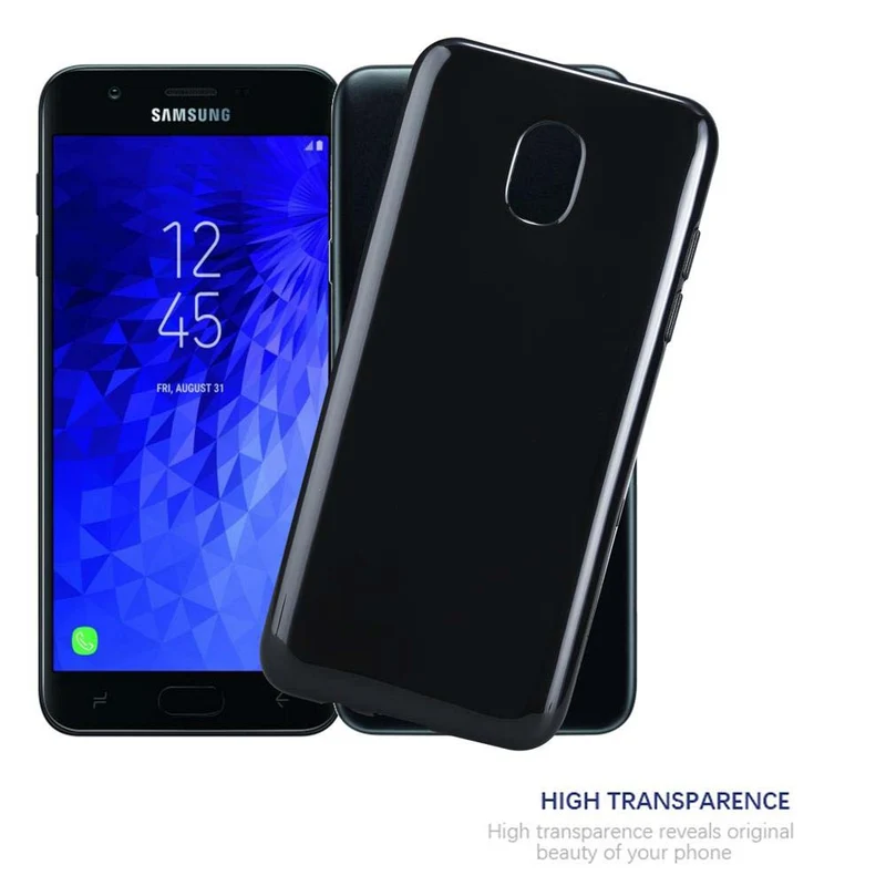 Cadorabo Hülle kompatibel mit Samsung Galaxy J3 2018 Schutzhülle aus flexiblem TPU Silikon