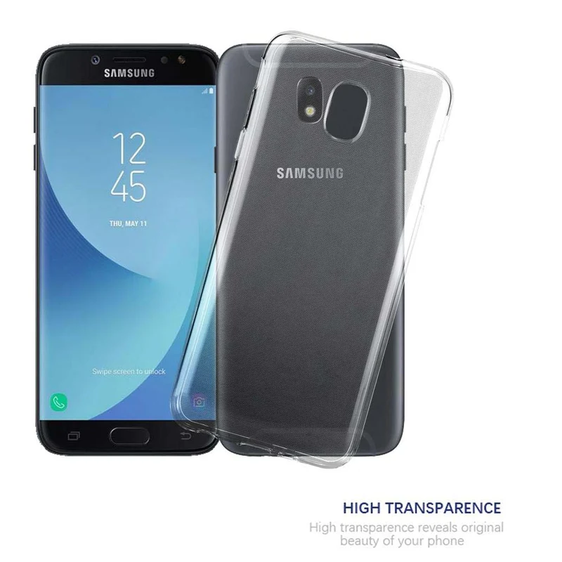 Cadorabo Hülle kompatibel mit Samsung Galaxy J7 2018 Schutzhülle aus flexiblem TPU Silikon
