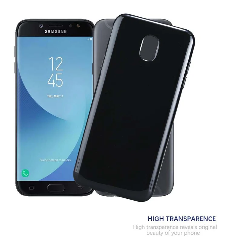 Cadorabo Hülle kompatibel mit Samsung Galaxy J7 2018 Schutzhülle aus flexiblem TPU Silikon