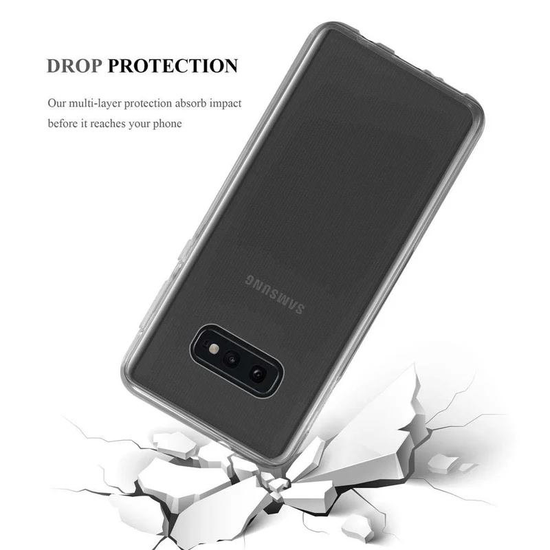 Cadorabo Hülle kompatibel mit Samsung Galaxy S10e Schutzhülle aus flexiblem TPU Silikon