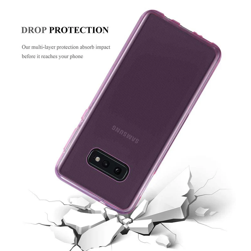 Cadorabo Hülle kompatibel mit Samsung Galaxy S10e Schutzhülle aus flexiblem TPU Silikon