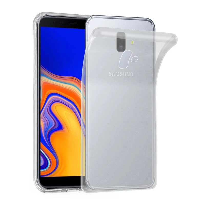 Cadorabo Hülle kompatibel mit Samsung Galaxy J6 PLUS Schutzhülle aus flexiblem TPU Silikon