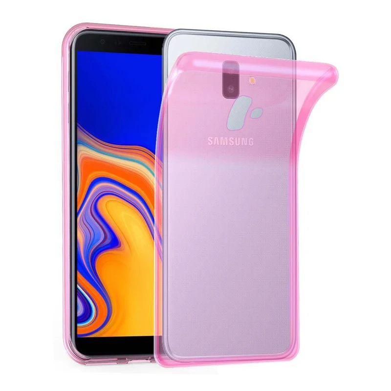 Cadorabo Hülle kompatibel mit Samsung Galaxy J6 PLUS Schutzhülle aus flexiblem TPU Silikon