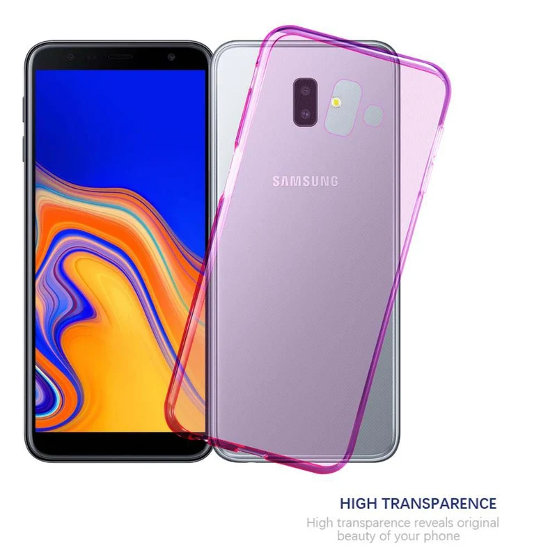 Cadorabo Hülle kompatibel mit Samsung Galaxy J6 PLUS Schutzhülle aus flexiblem TPU Silikon