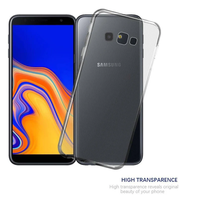Cadorabo Hülle kompatibel mit Samsung Galaxy J4 PLUS / J4 PRIME / J4 CORE Schutzhülle aus flexiblem TPU Silikon