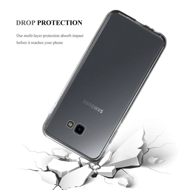 Cadorabo Hülle kompatibel mit Samsung Galaxy J4 PLUS / J4 PRIME / J4 CORE Schutzhülle aus flexiblem TPU Silikon