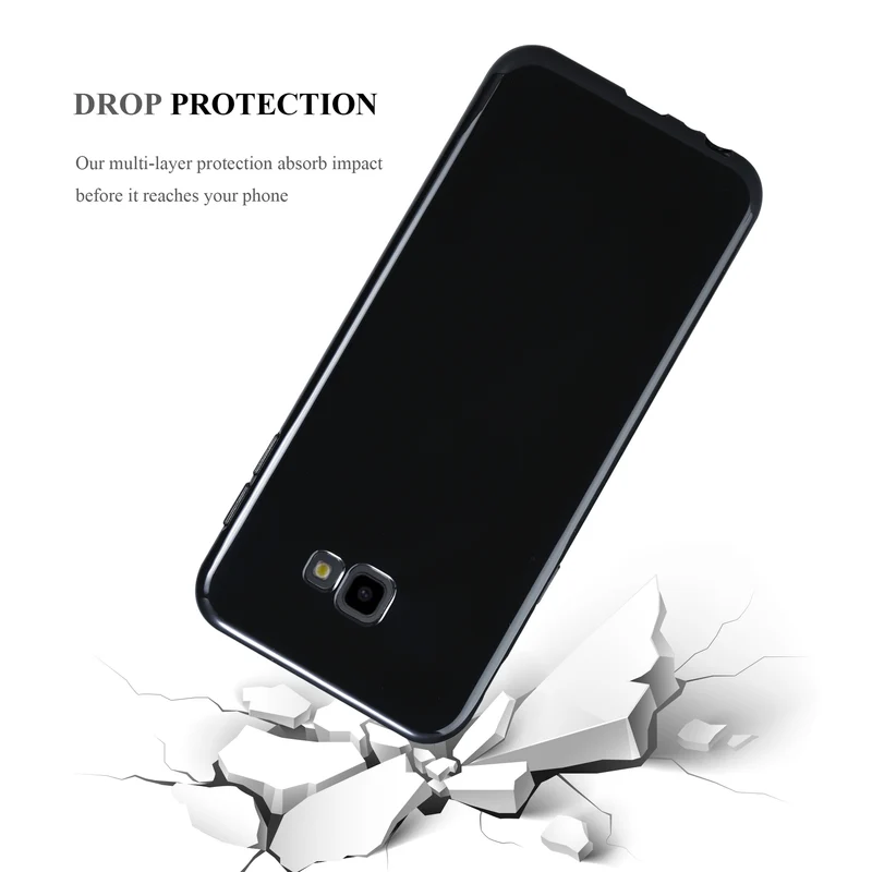 Cadorabo Hülle kompatibel mit Samsung Galaxy J4 PLUS / J4 PRIME / J4 CORE Schutzhülle aus flexiblem TPU Silikon