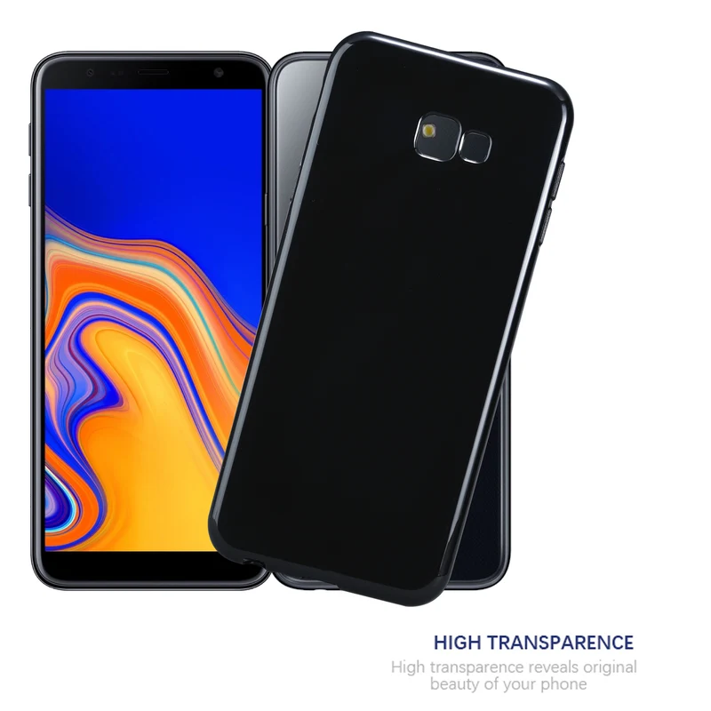 Cadorabo Hülle kompatibel mit Samsung Galaxy J4 PLUS / J4 PRIME / J4 CORE Schutzhülle aus flexiblem TPU Silikon