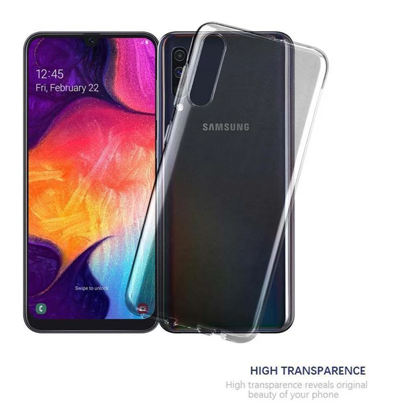 Cadorabo Hülle kompatibel mit Samsung Galaxy A50 4G / A50s / A30s Schutzhülle aus flexiblem TPU Silikon