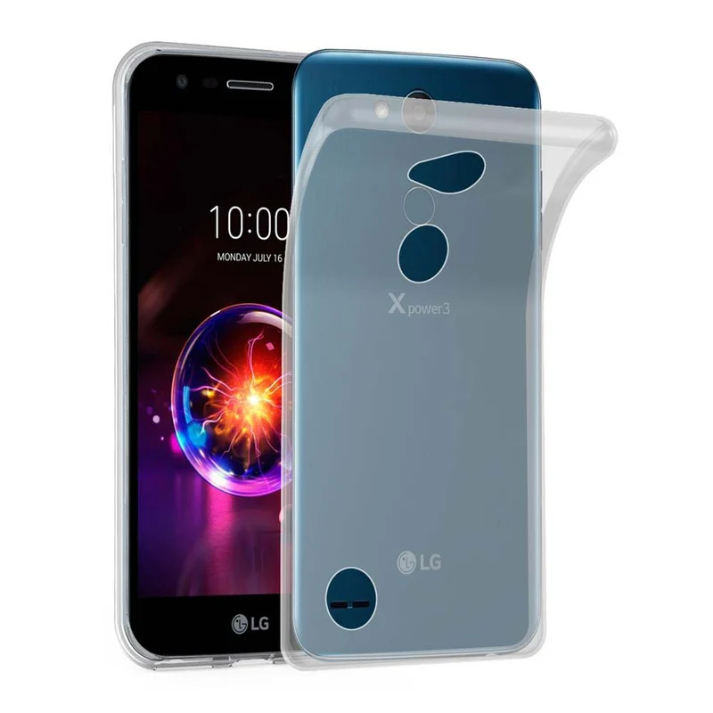 Cadorabo Hülle kompatibel mit LG X POWER 3 Schutzhülle aus flexiblem TPU Silikon