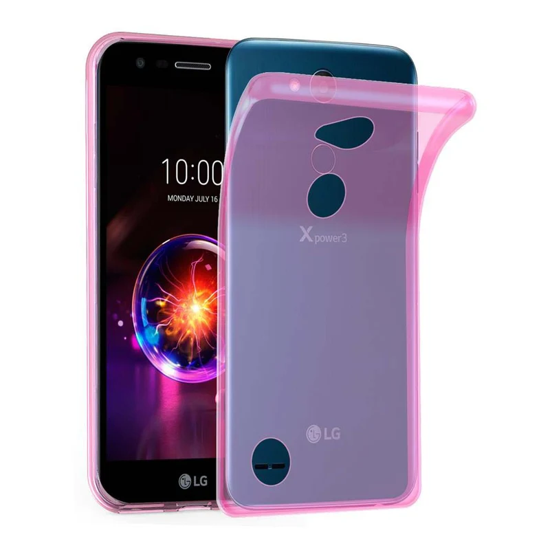 Cadorabo Hülle kompatibel mit LG X POWER 3 Schutzhülle aus flexiblem TPU Silikon