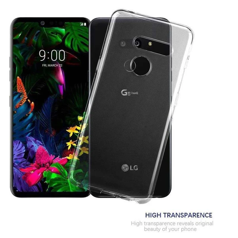 Cadorabo Hülle kompatibel mit LG G8 ThinQ Schutzhülle aus flexiblem TPU Silikon