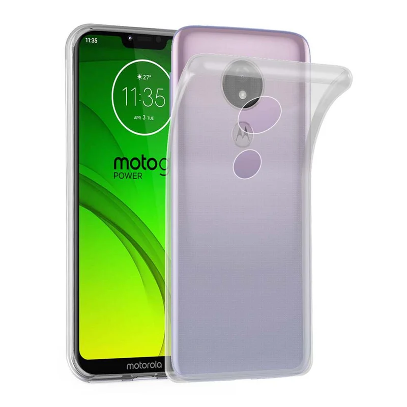 Cadorabo Hülle kompatibel mit Motorola MOTO G7 POWER Schutzhülle aus flexiblem TPU Silikon