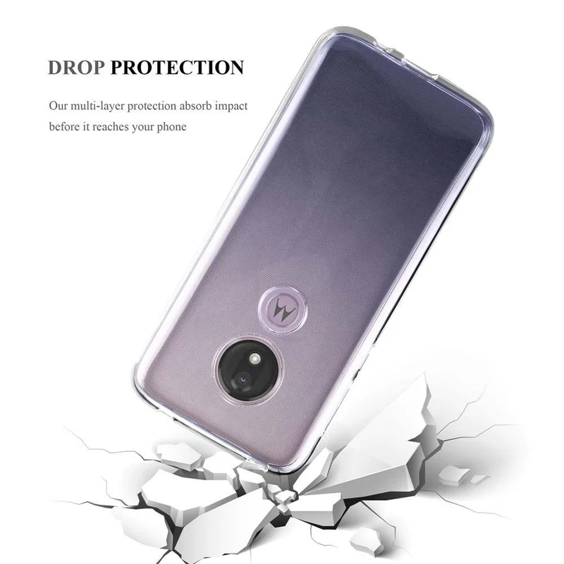 Cadorabo Hülle kompatibel mit Motorola MOTO G7 POWER Schutzhülle aus flexiblem TPU Silikon