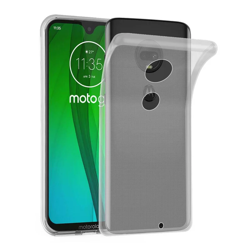 Cadorabo Hülle kompatibel mit Motorola MOTO G7 / G7 PLUS Schutzhülle aus flexiblem TPU Silikon
