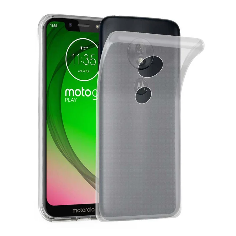 Cadorabo Hülle kompatibel mit Motorola MOTO G7 PLAY Schutzhülle aus flexiblem TPU Silikon