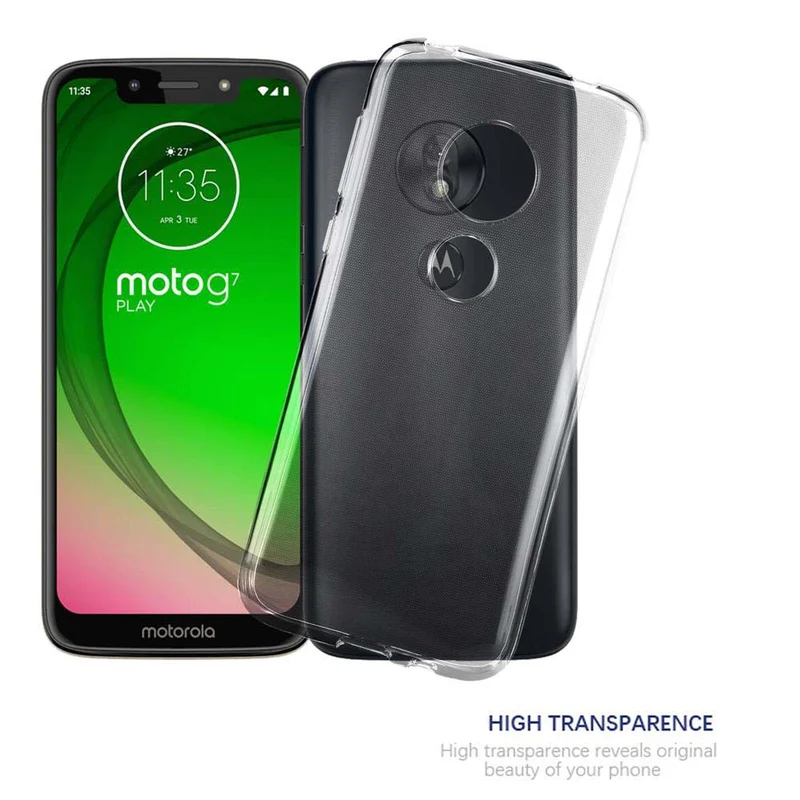 Cadorabo Hülle kompatibel mit Motorola MOTO G7 PLAY Schutzhülle aus flexiblem TPU Silikon
