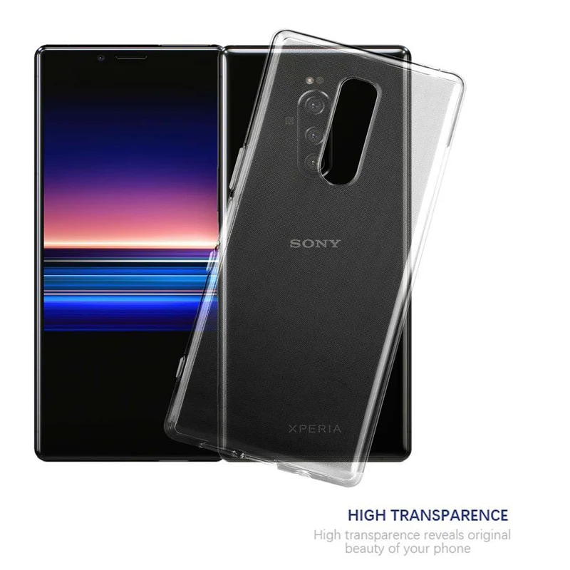 Cadorabo Hülle kompatibel mit Sony Xperia 1 / Xperia XZ4 Schutzhülle aus flexiblem TPU Silikon