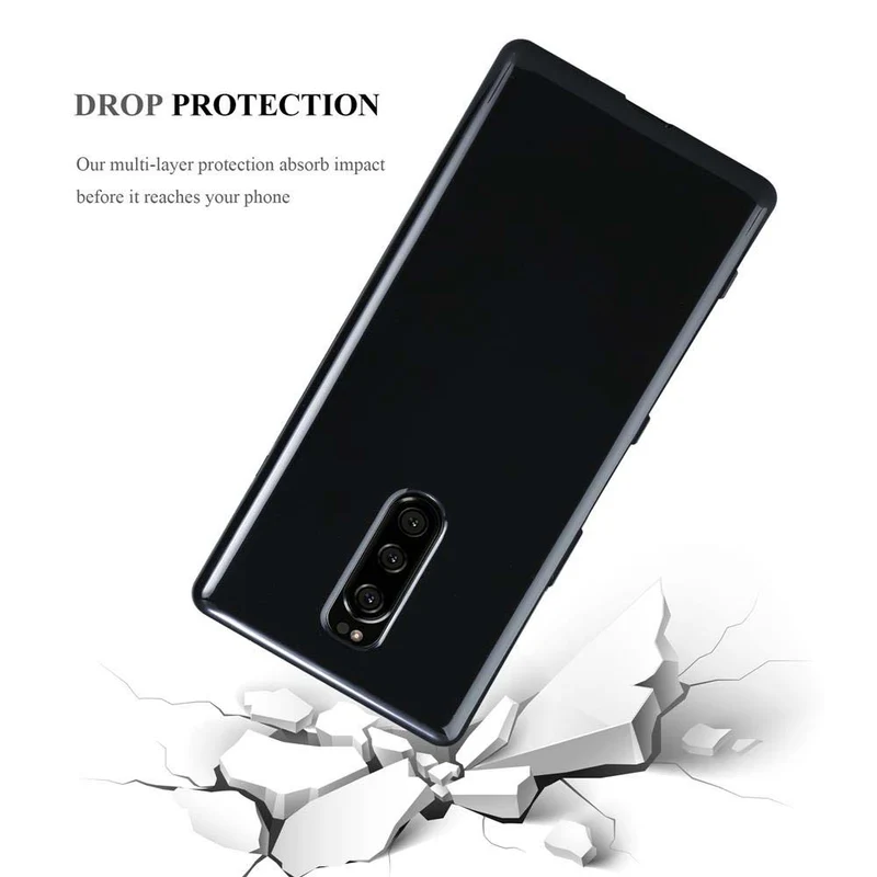 Cadorabo Hülle kompatibel mit Sony Xperia 1 / Xperia XZ4 Schutzhülle aus flexiblem TPU Silikon