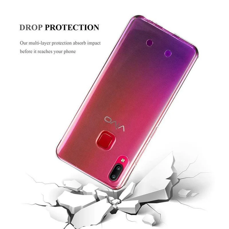 Cadorabo Hülle kompatibel mit Vivo Y95 Schutzhülle aus flexiblem TPU Silikon