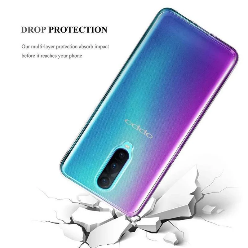 Cadorabo Hülle kompatibel mit Oppo R17 PRO Schutzhülle aus flexiblem TPU Silikon
