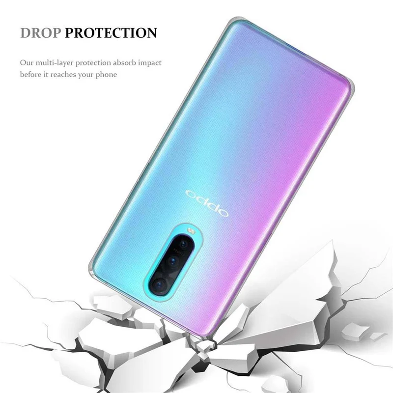 Cadorabo Hülle kompatibel mit Oppo R17 PRO Schutzhülle aus flexiblem TPU Silikon