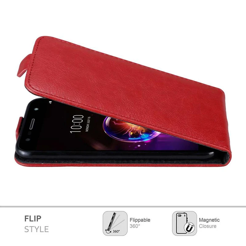 Cadorabo Hülle kompatibel mit LG X POWER 3 Schutzhülle im Flip Design mit Magnetverschluss