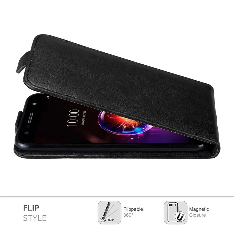 Cadorabo Hülle kompatibel mit LG X POWER 3 Schutzhülle im Flip Design mit Magnetverschluss