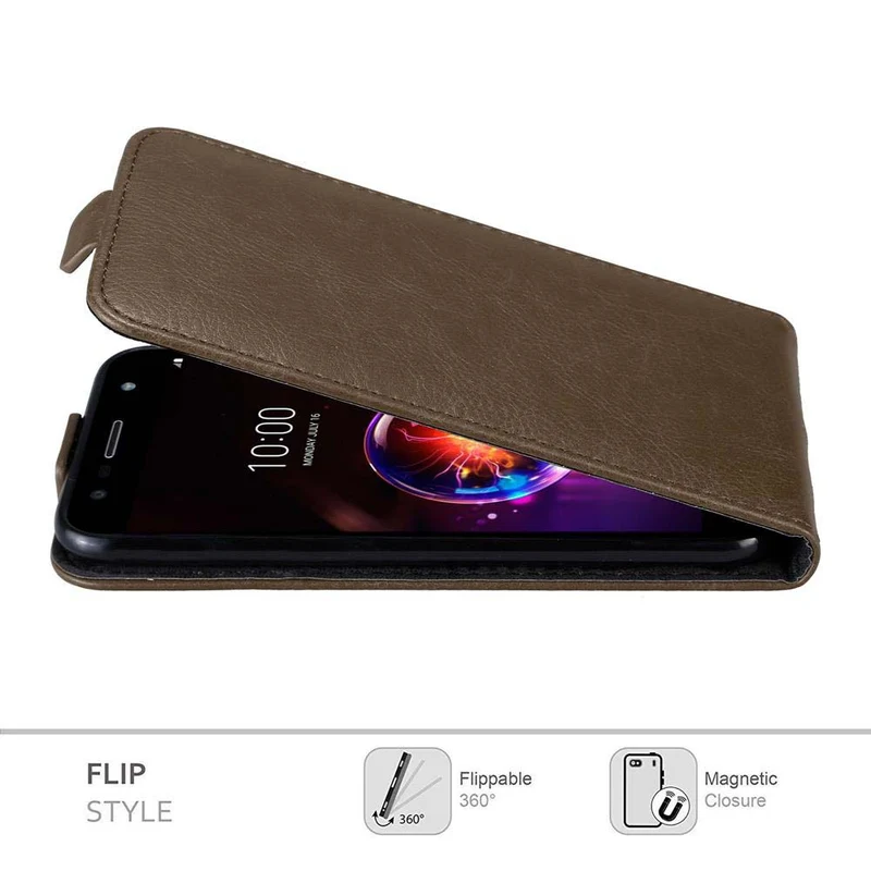 Cadorabo Hülle kompatibel mit LG X POWER 3 Schutzhülle im Flip Design mit Magnetverschluss