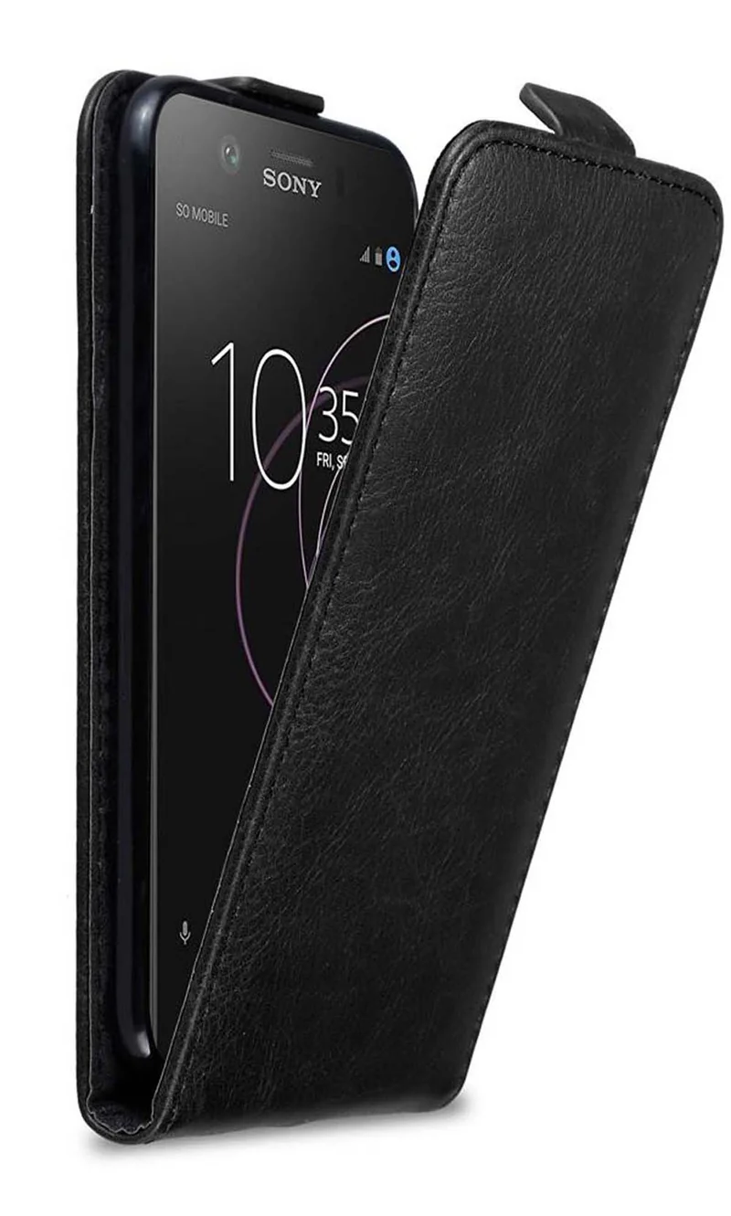 Cadorabo Hülle kompatibel mit Sony Xperia XZ1 COMPACT Schutzhülle im Flip Design mit Magnetverschluss